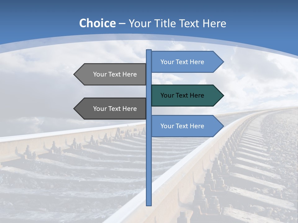 Direction Horizon Perspective PowerPoint Template