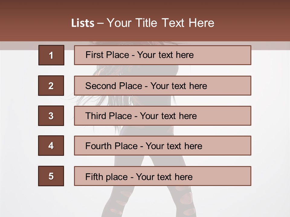Womanly Figure Beauty PowerPoint Template