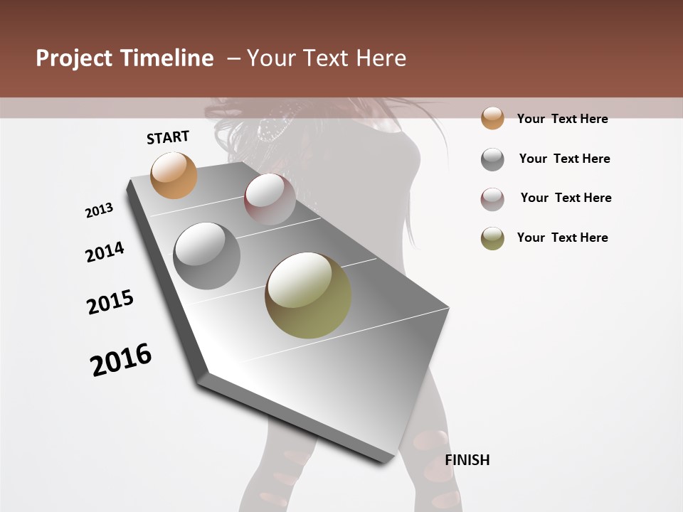 Womanly Figure Beauty PowerPoint Template