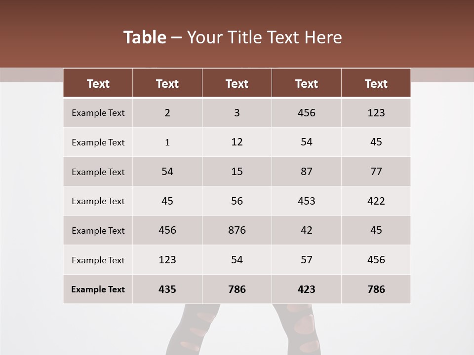 Womanly Figure Beauty PowerPoint Template