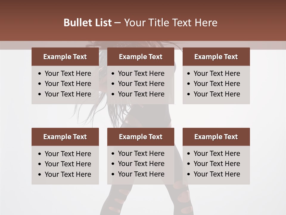 Womanly Figure Beauty PowerPoint Template