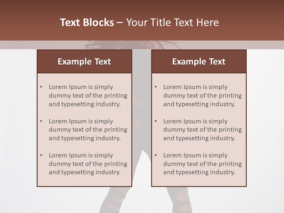 Womanly Figure Beauty PowerPoint Template