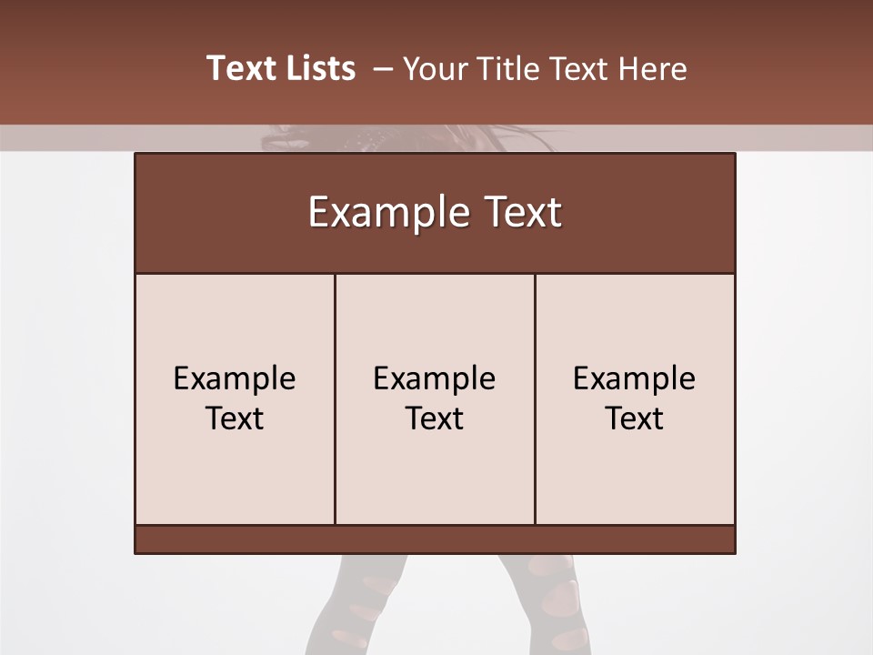 Womanly Figure Beauty PowerPoint Template