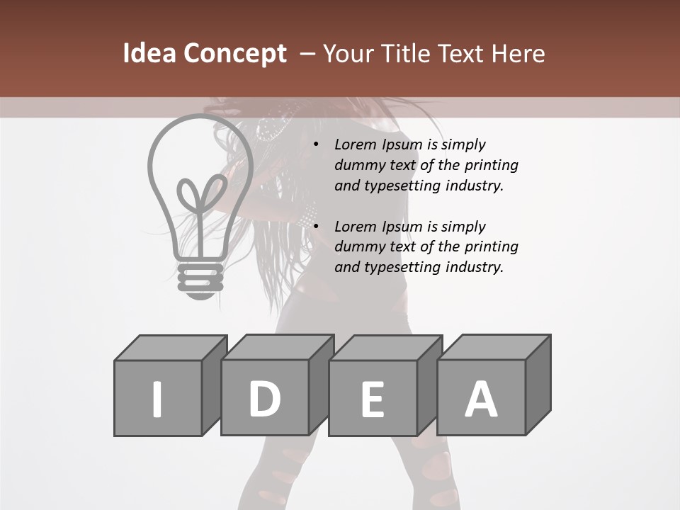 Womanly Figure Beauty PowerPoint Template