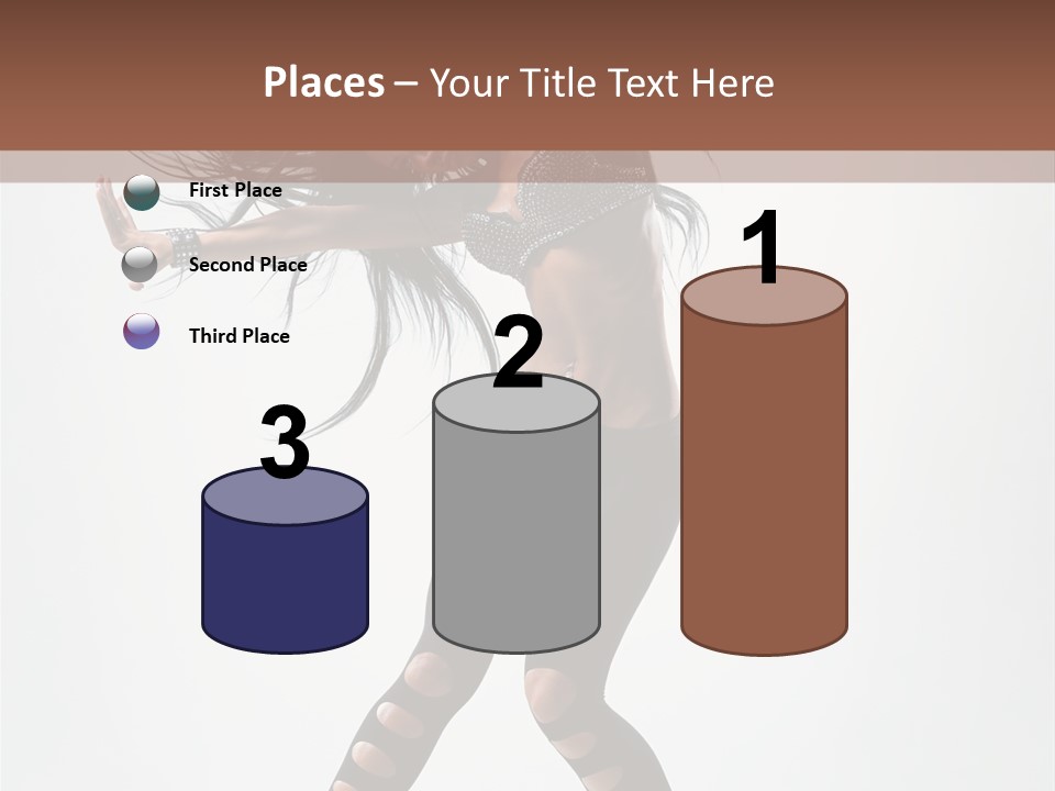 Diva Stockings Posing PowerPoint Template