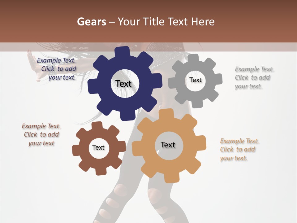 Diva Stockings Posing PowerPoint Template