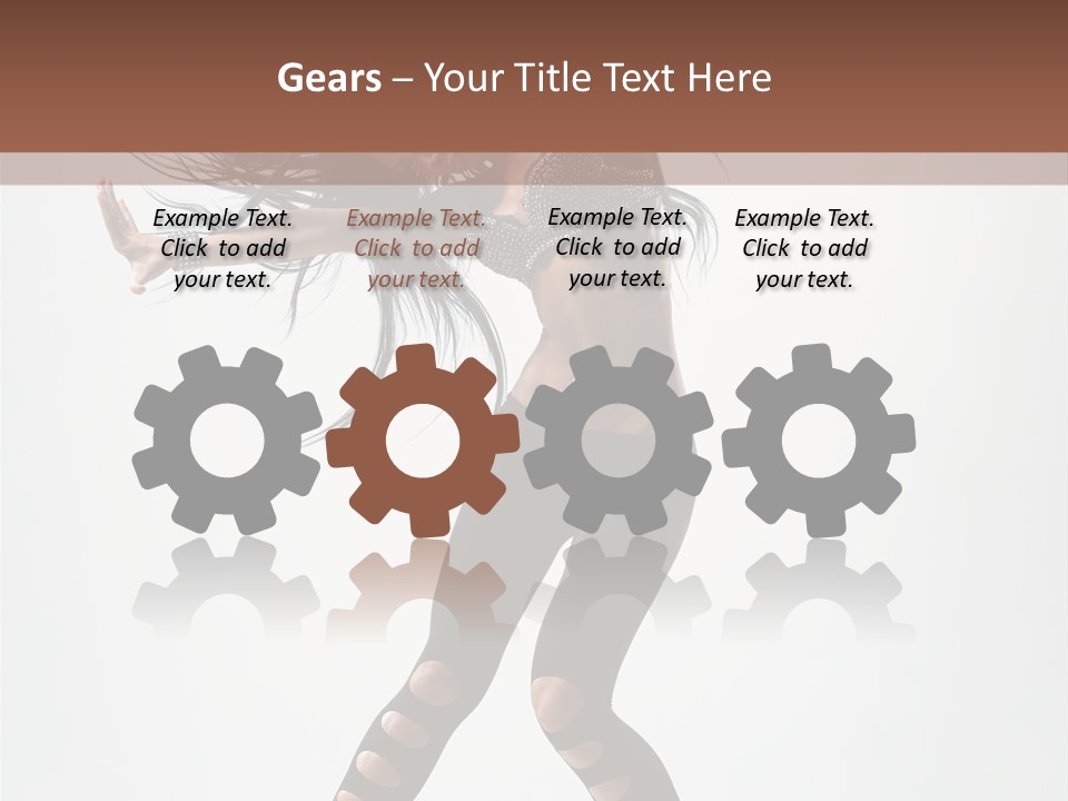 Diva Stockings Posing PowerPoint Template