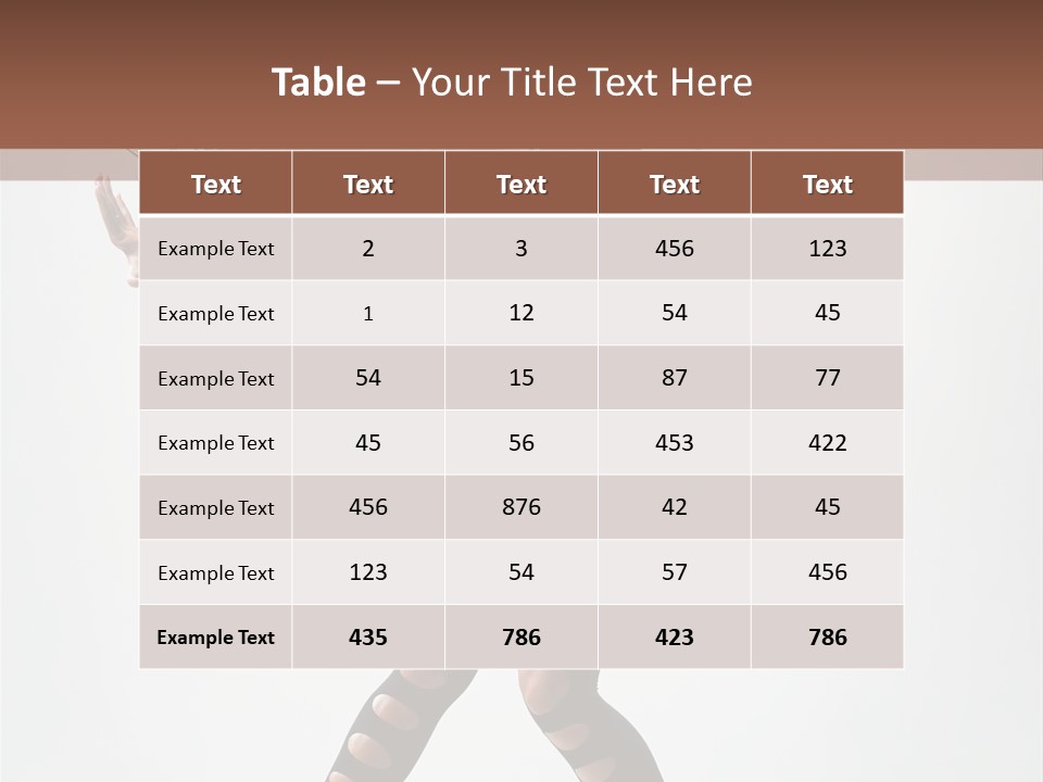 Diva Stockings Posing PowerPoint Template