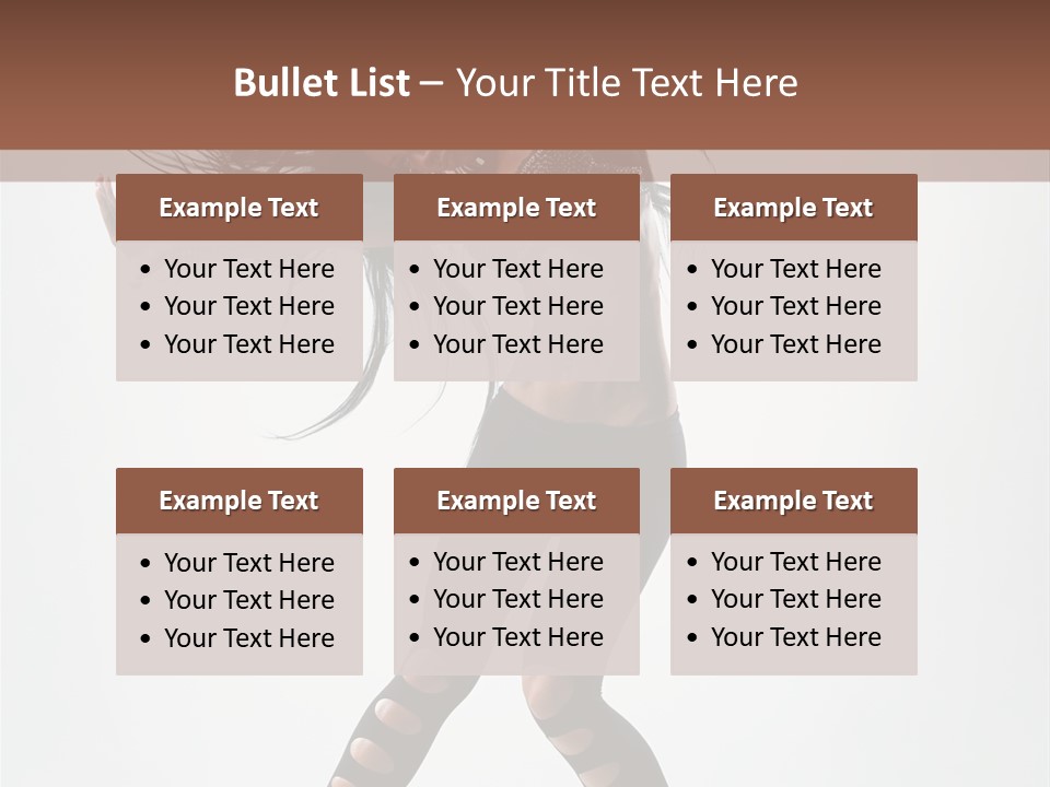 Diva Stockings Posing PowerPoint Template