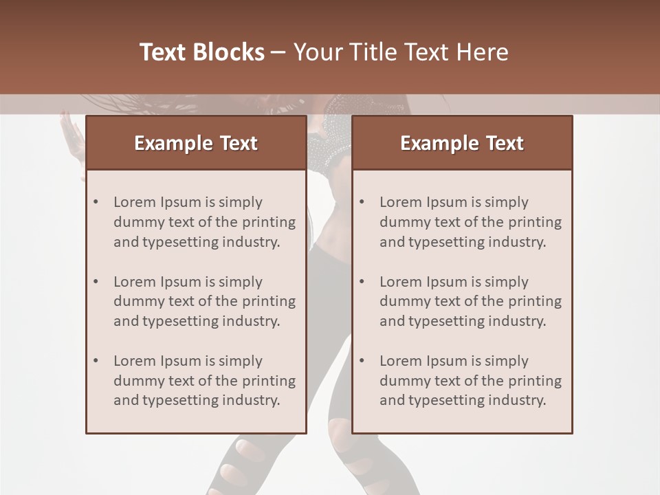 Diva Stockings Posing PowerPoint Template