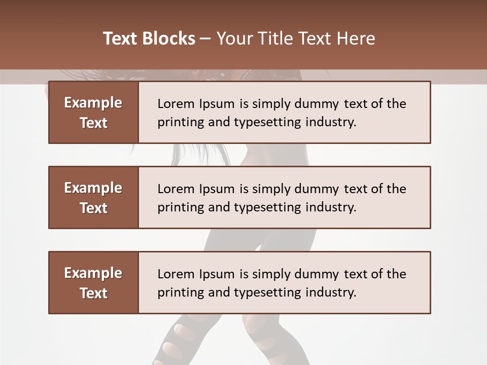 Diva Stockings Posing PowerPoint Template