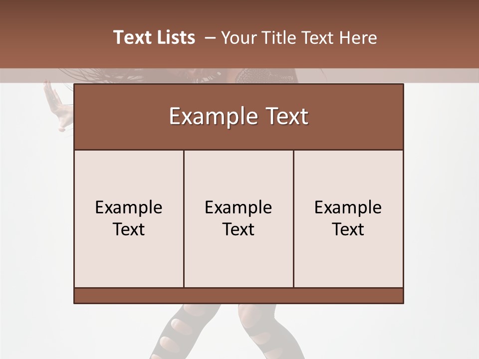 Diva Stockings Posing PowerPoint Template