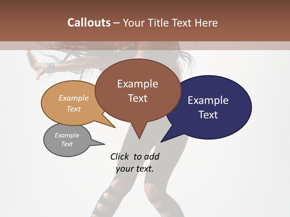 Diva Stockings Posing PowerPoint Template