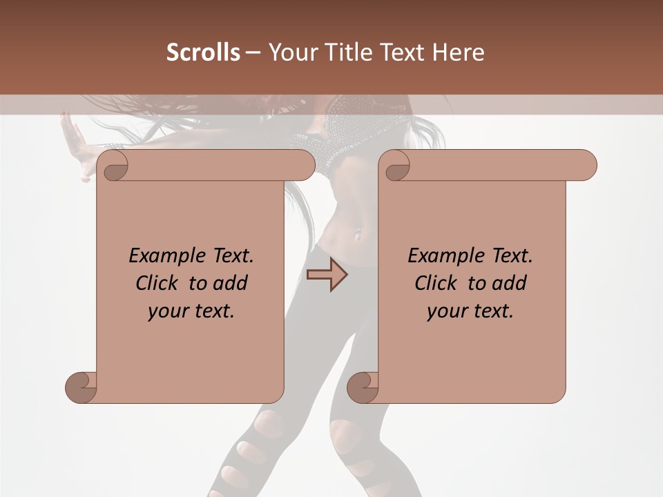 Diva Stockings Posing PowerPoint Template