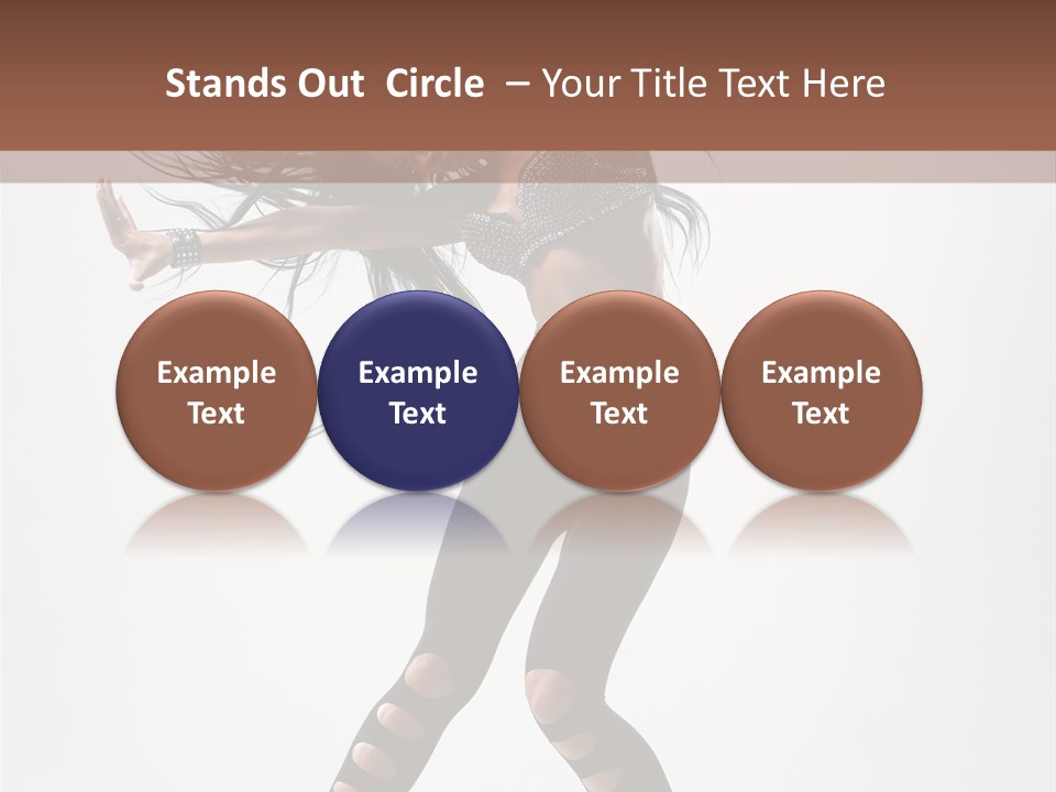 Diva Stockings Posing PowerPoint Template