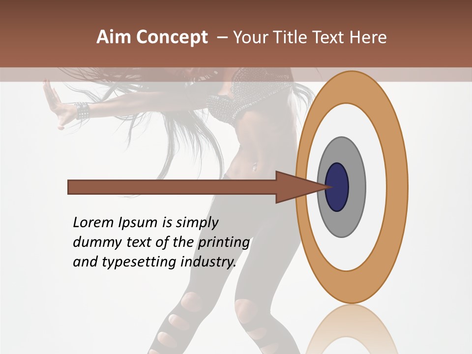 Diva Stockings Posing PowerPoint Template