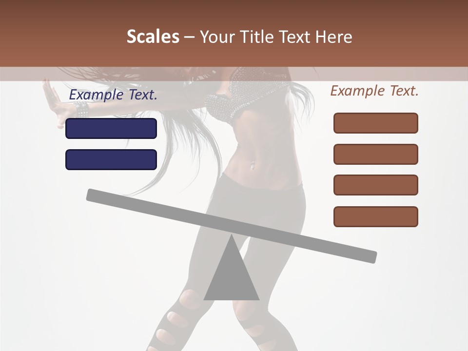 Diva Stockings Posing PowerPoint Template