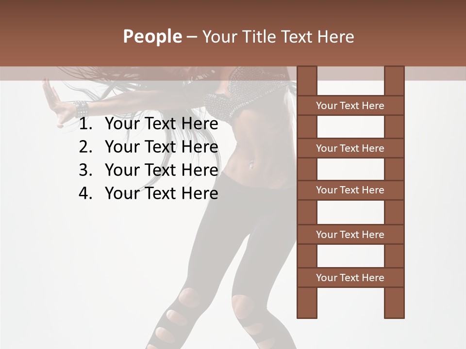 Diva Stockings Posing PowerPoint Template