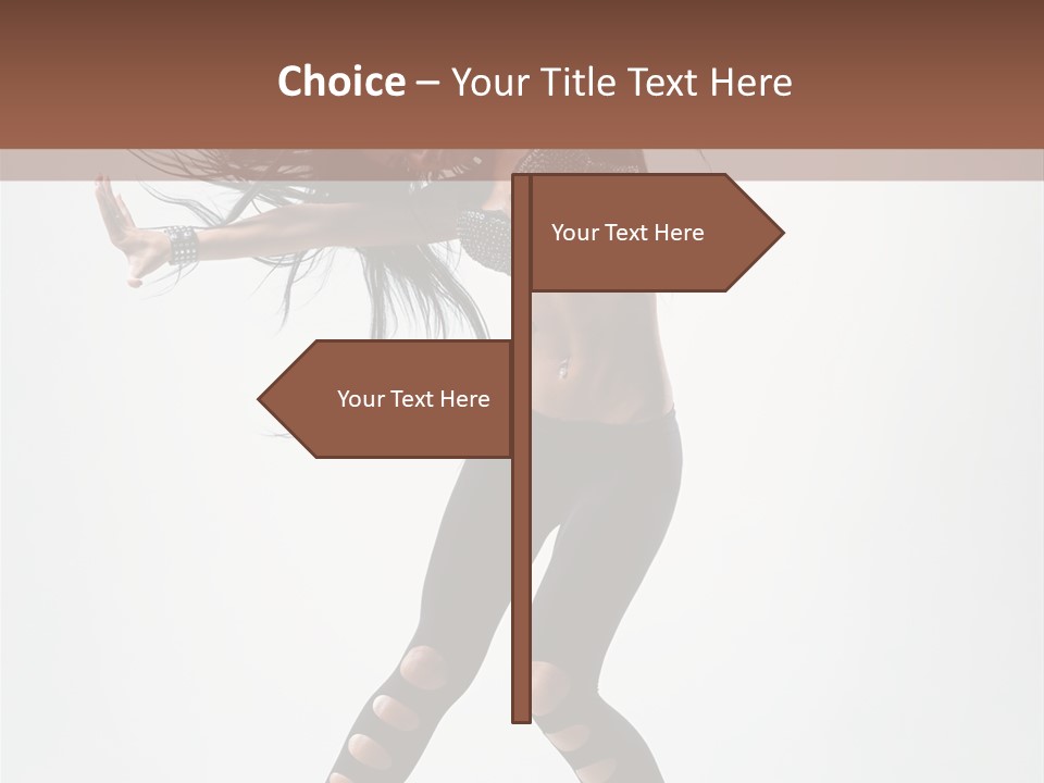 Diva Stockings Posing PowerPoint Template