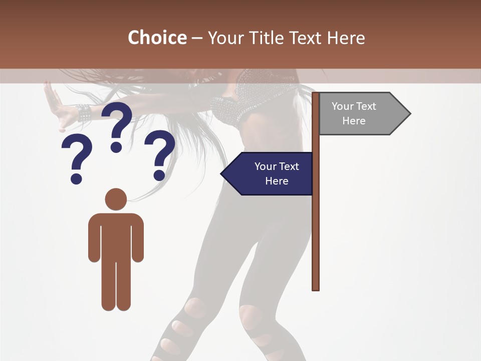 Diva Stockings Posing PowerPoint Template