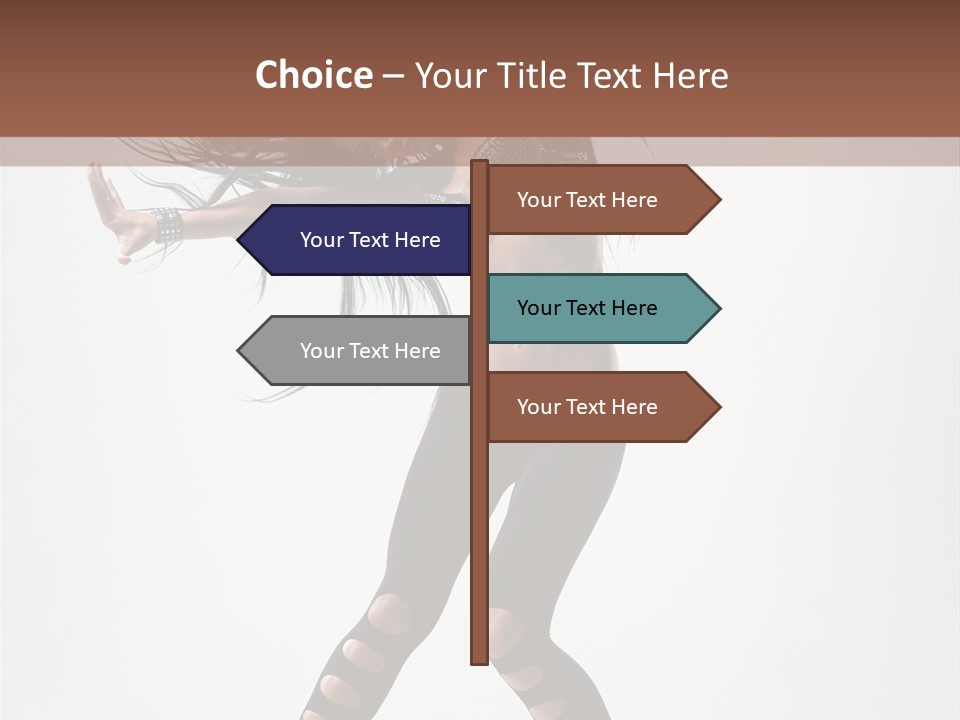 Diva Stockings Posing PowerPoint Template