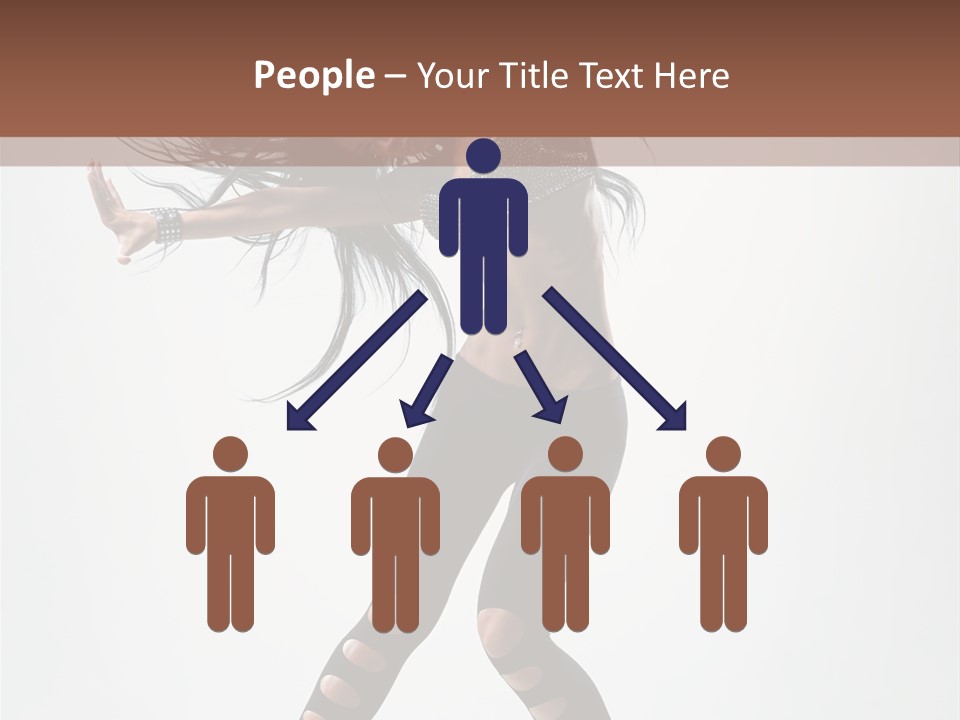 Diva Stockings Posing PowerPoint Template