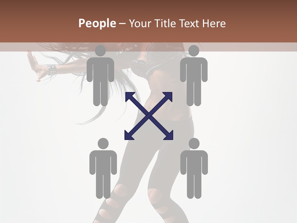 Diva Stockings Posing PowerPoint Template