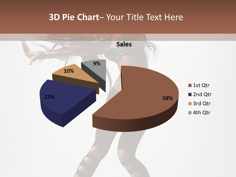 Diva Stockings Posing PowerPoint Template