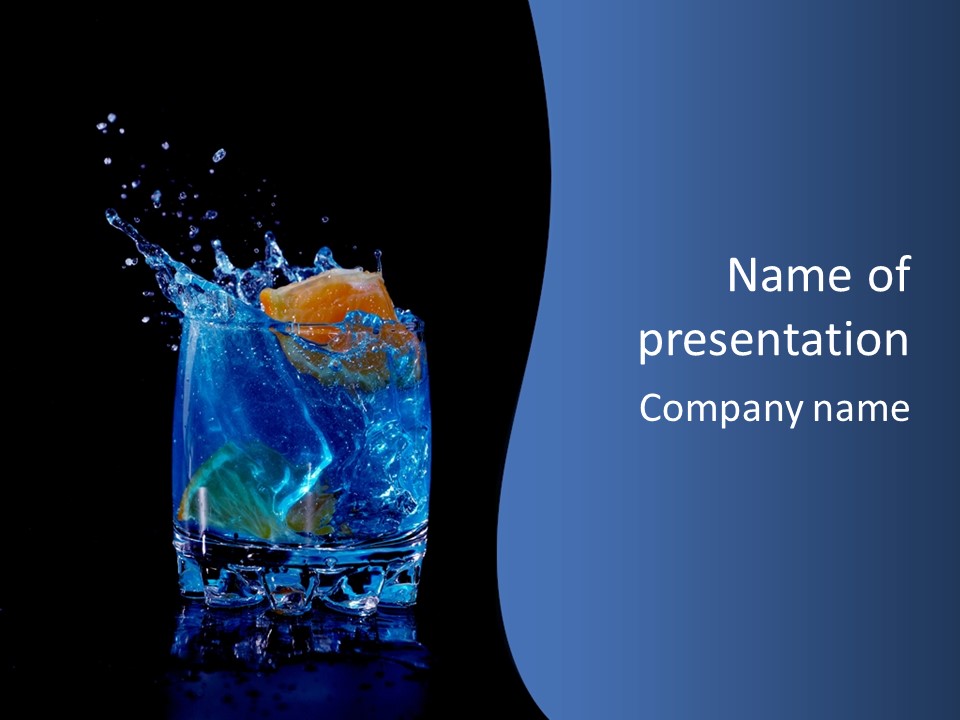 Skin Liquid Object PowerPoint Template