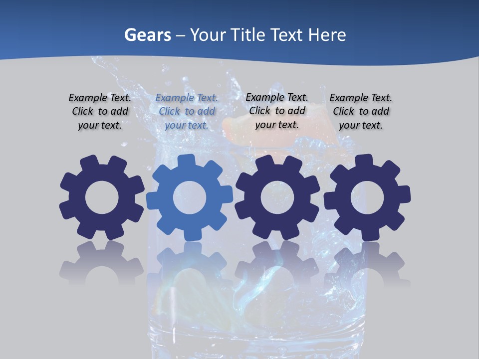 Skin Liquid Object PowerPoint Template