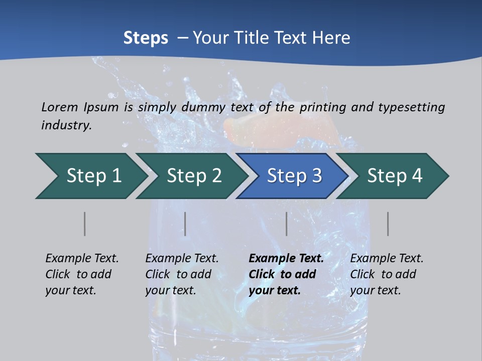 Skin Liquid Object PowerPoint Template