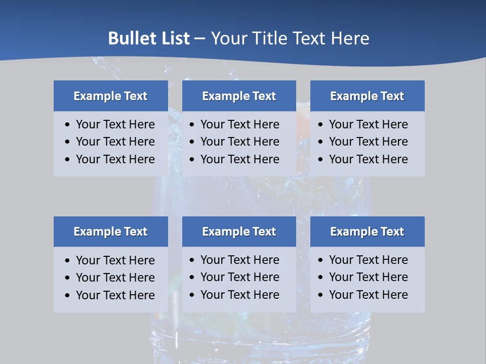 Skin Liquid Object PowerPoint Template