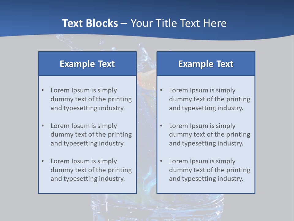 Skin Liquid Object PowerPoint Template
