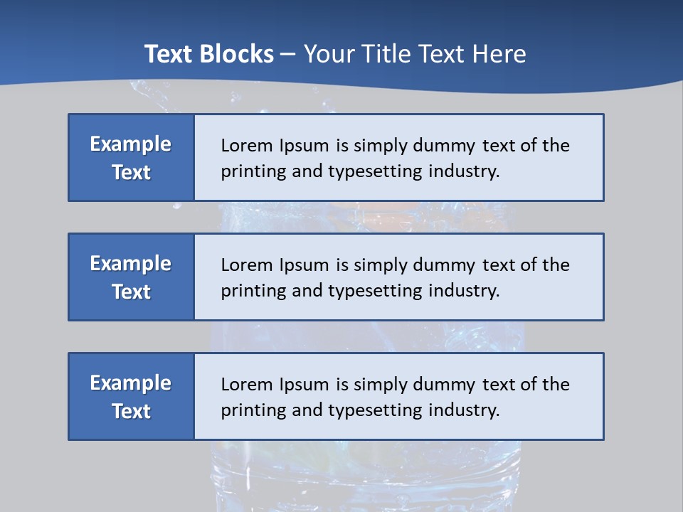 Skin Liquid Object PowerPoint Template
