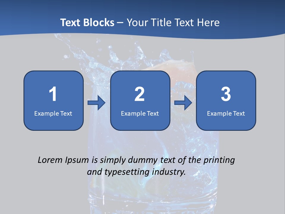 Skin Liquid Object PowerPoint Template