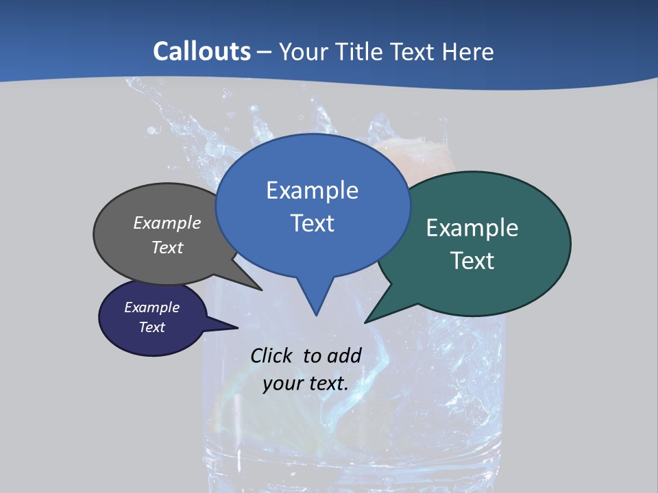 Skin Liquid Object PowerPoint Template