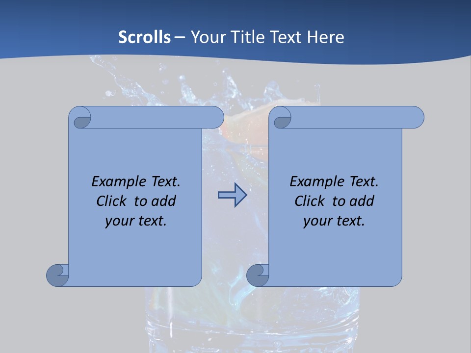 Skin Liquid Object PowerPoint Template