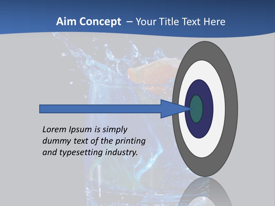 Skin Liquid Object PowerPoint Template