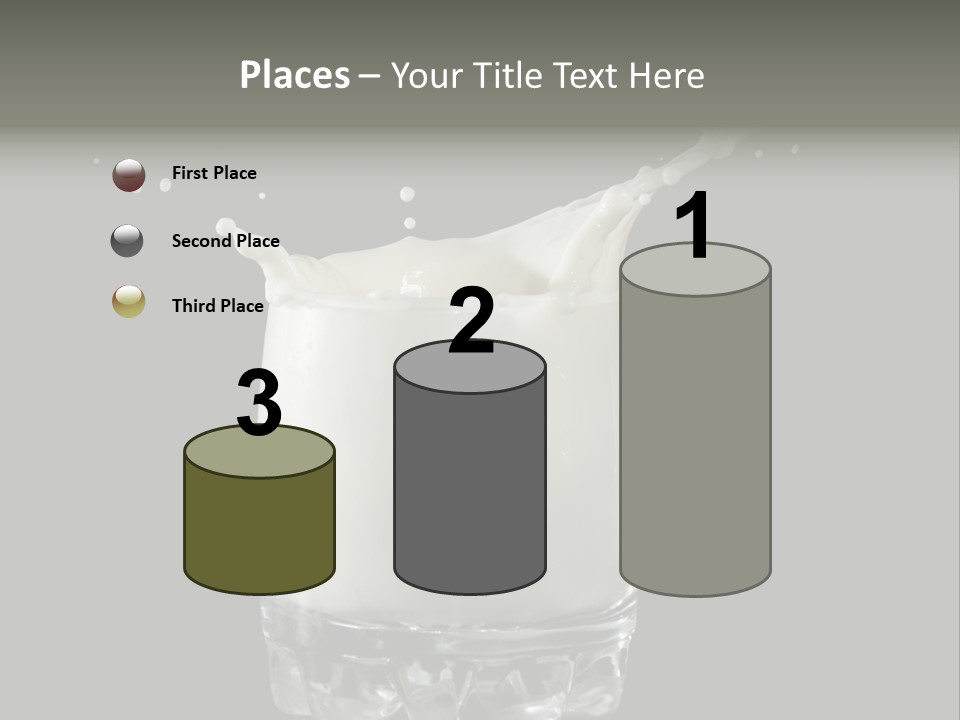 Abstract Dairy Drop PowerPoint Template