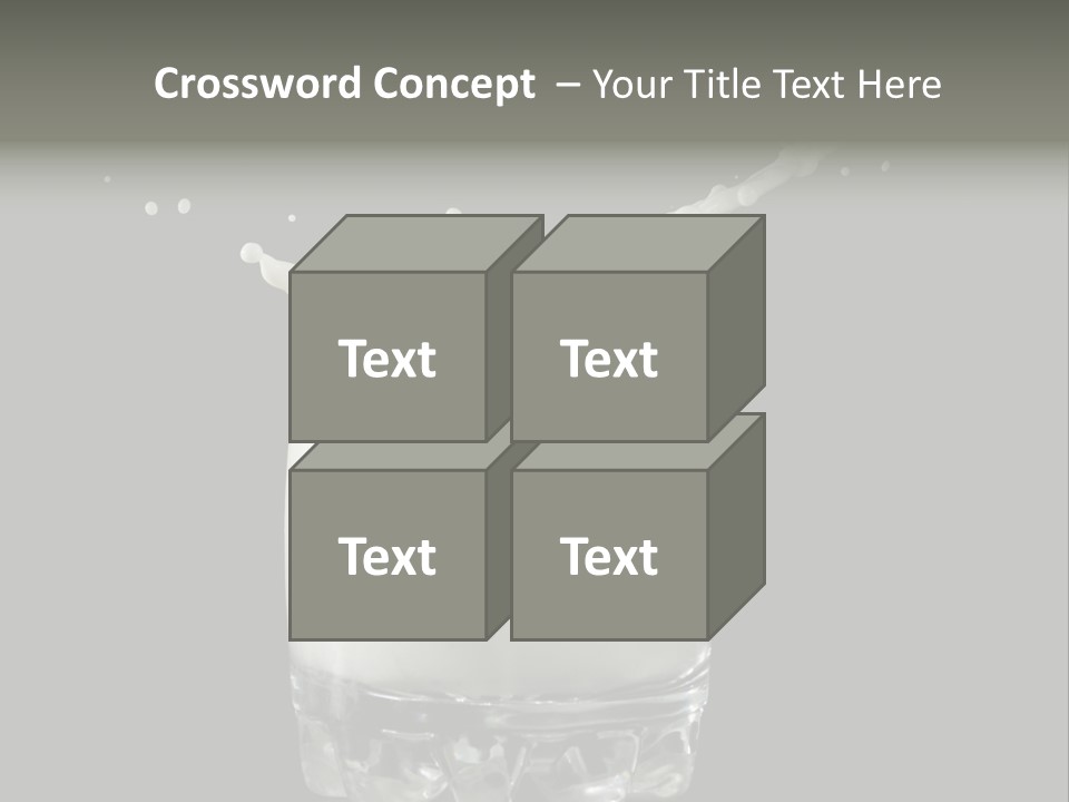Abstract Dairy Drop PowerPoint Template