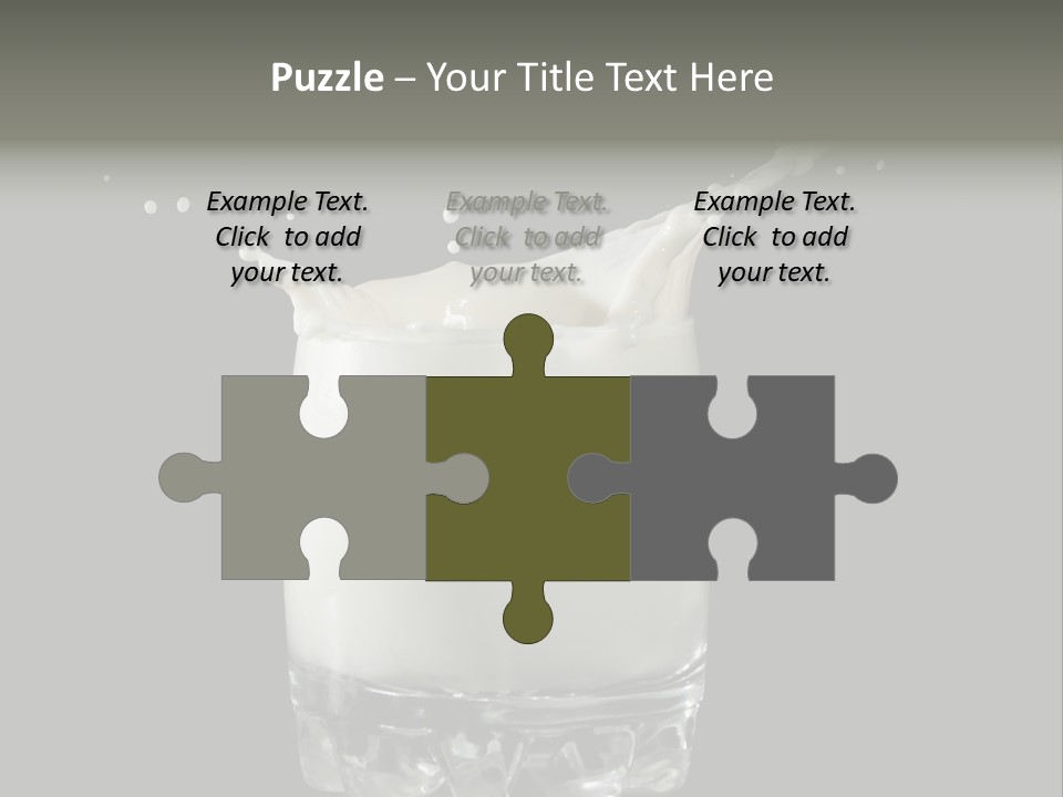 Abstract Dairy Drop PowerPoint Template