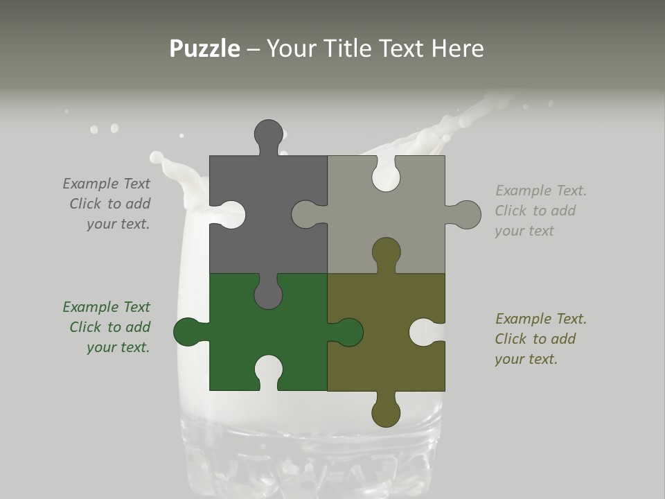 Abstract Dairy Drop PowerPoint Template