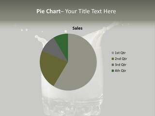 Abstract Dairy Drop PowerPoint Template