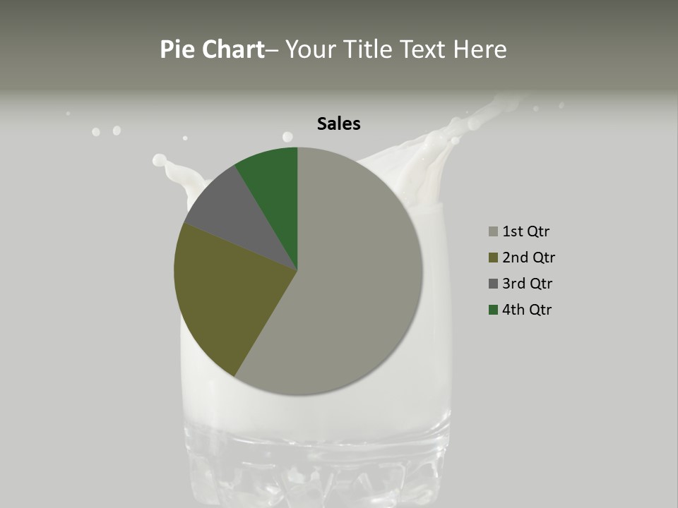Abstract Dairy Drop PowerPoint Template