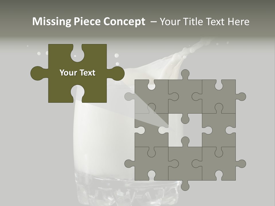 Abstract Dairy Drop PowerPoint Template