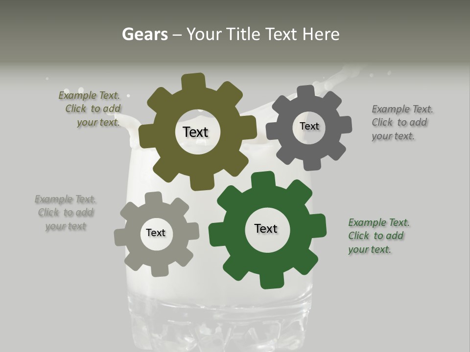 Abstract Dairy Drop PowerPoint Template