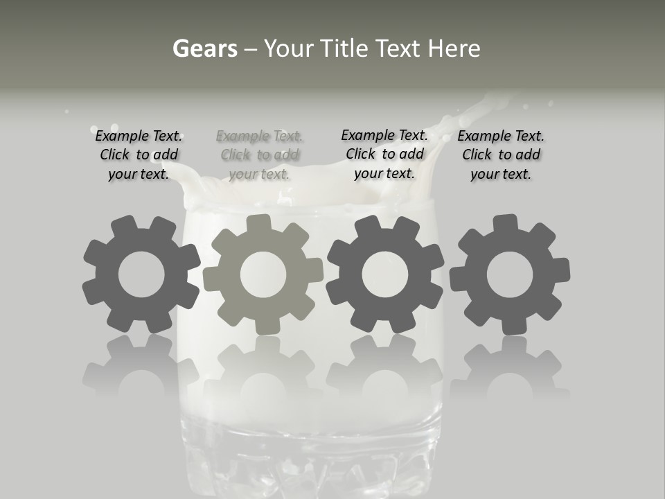 Abstract Dairy Drop PowerPoint Template