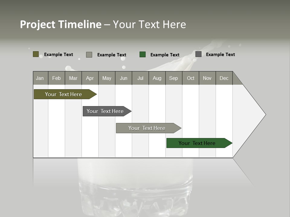 Abstract Dairy Drop PowerPoint Template