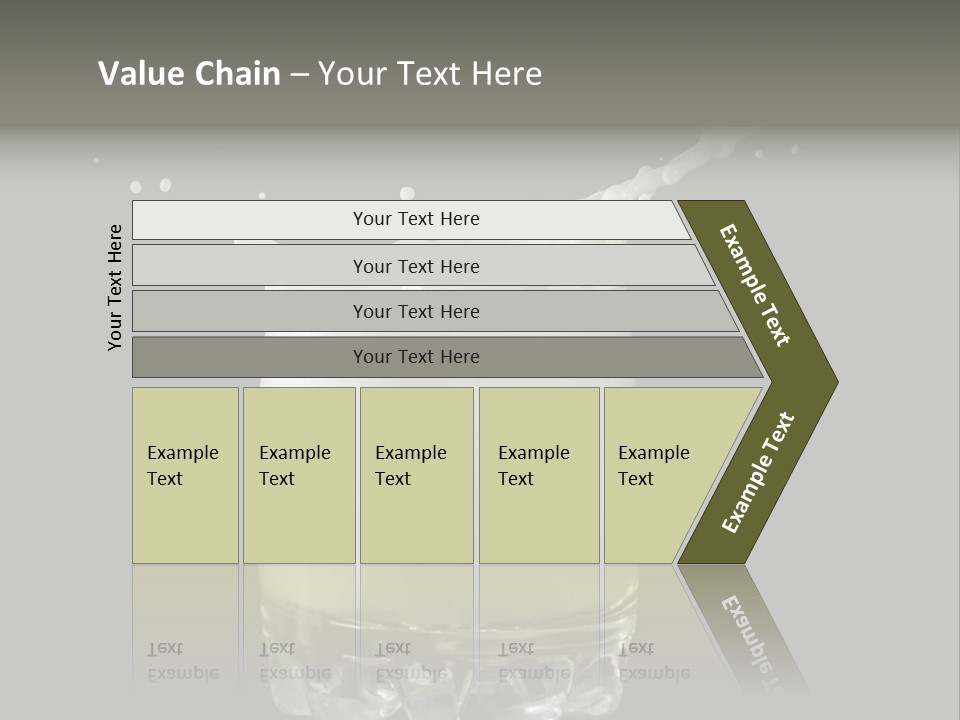 Abstract Dairy Drop PowerPoint Template