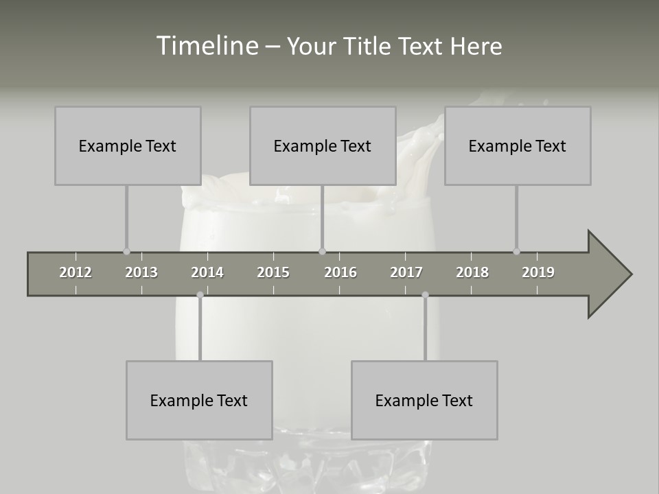 Abstract Dairy Drop PowerPoint Template